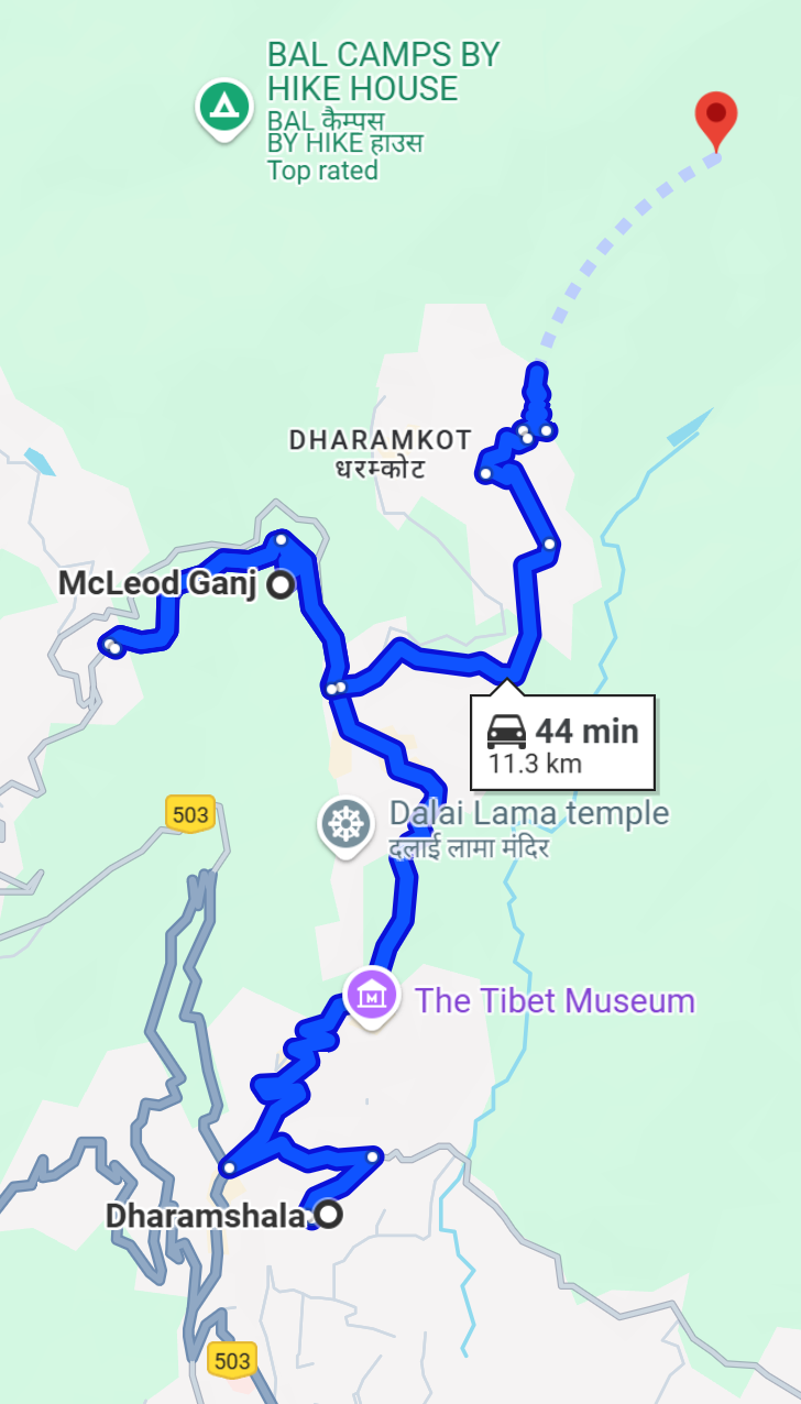 Triyund Trek Route